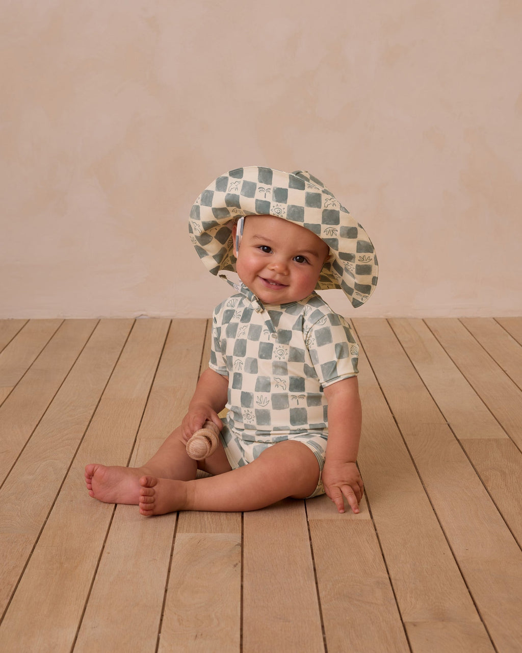 Shorty One Piece - Coastal Check