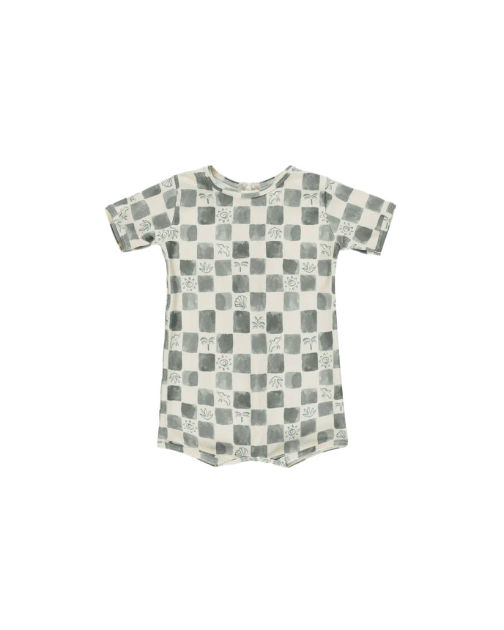 Shorty One Piece - Coastal Check