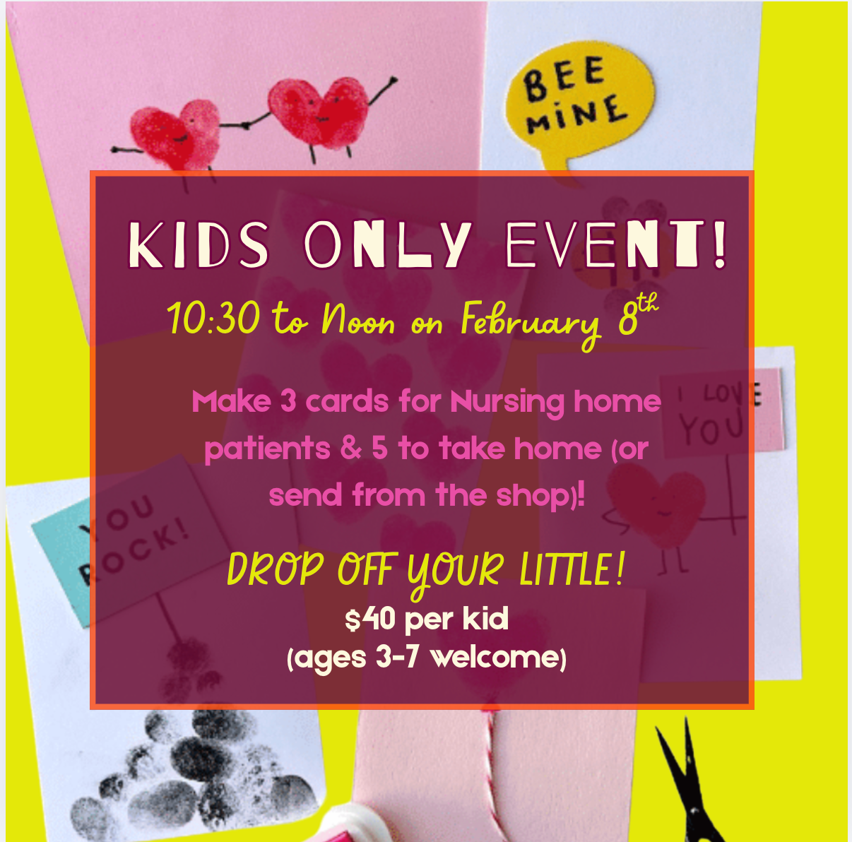 💌 Kids-Only Valentine Card-Making Workshop (Drop-Off Event!)