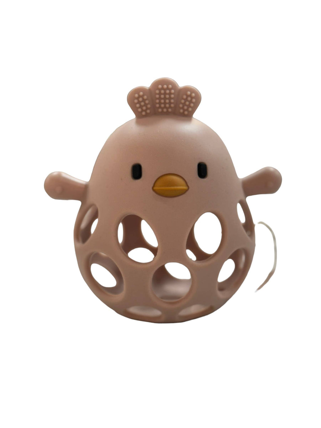 Silicone 3D chicken teether for babies, BPA-free