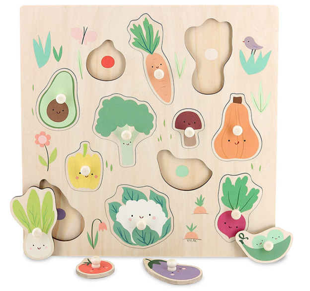 Vegetables Peg Puzzle