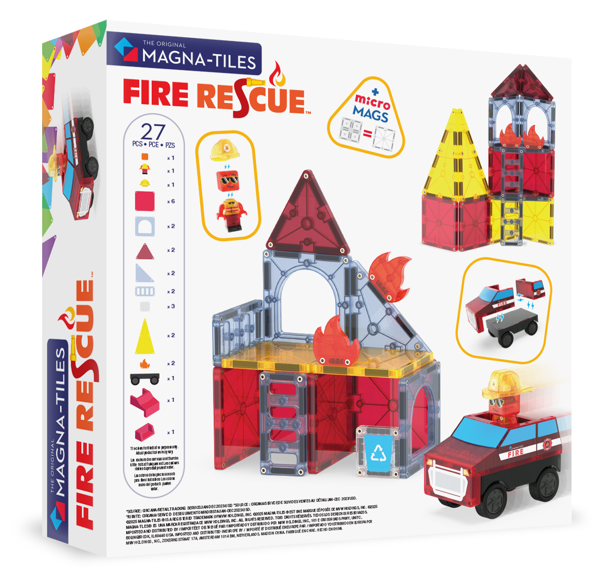 What’s Included in the MAGNA-TILES® Fire Rescue Set