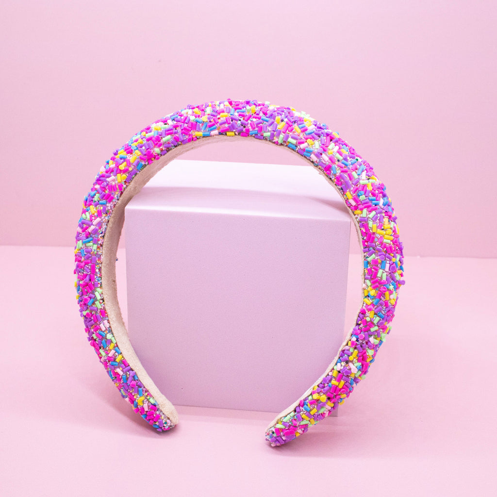 Kids Padded Sprinkle Headband | Pink or Light Blue