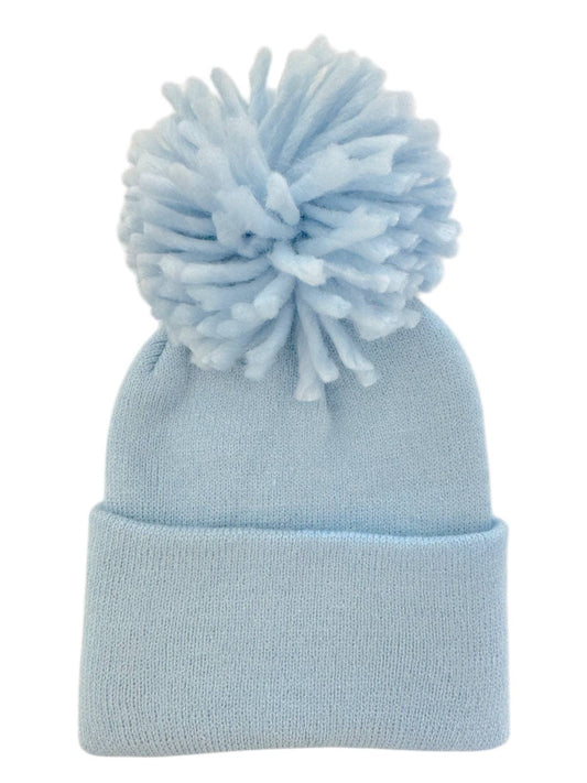 Baby's First Hat, Baby Blue Pom