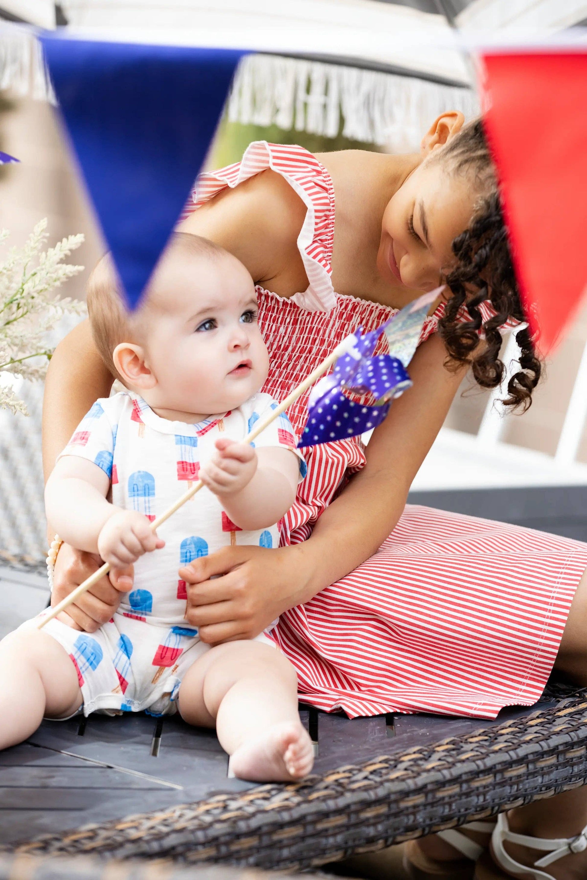 Slub Shorty Romper - Ice Pops