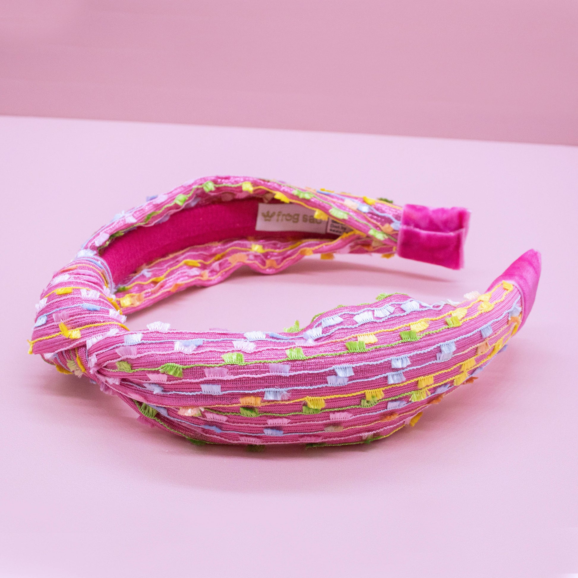Kids Knot Confetti Headband | Pink or Aqua