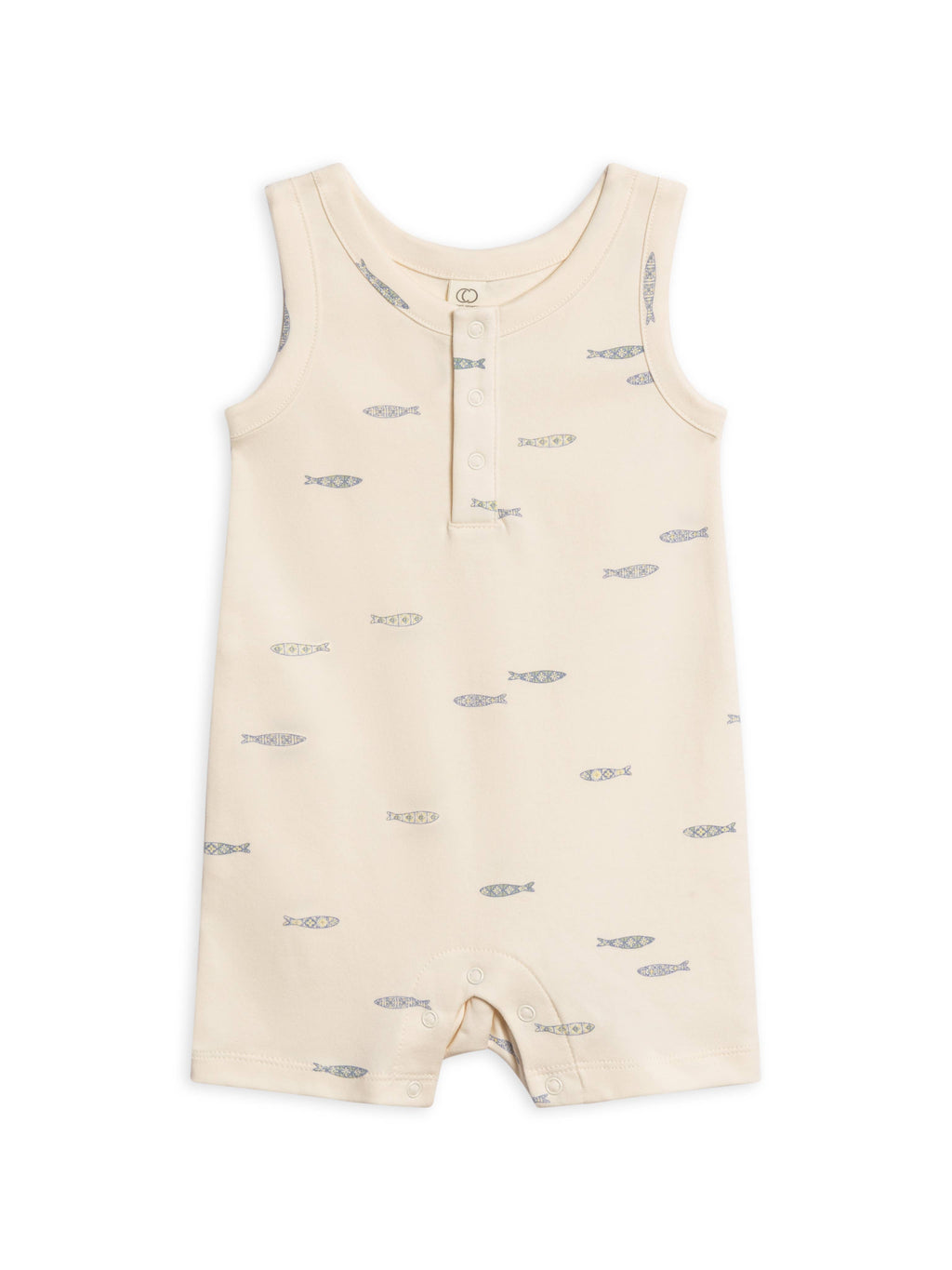 Organic Baby Nile Romper - Fish