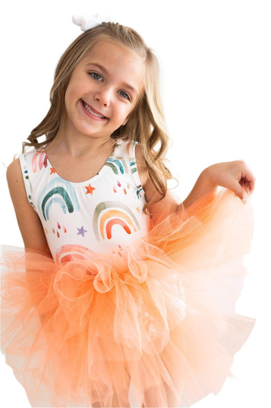 Tonal Rainbow Tank Tutu Leotard