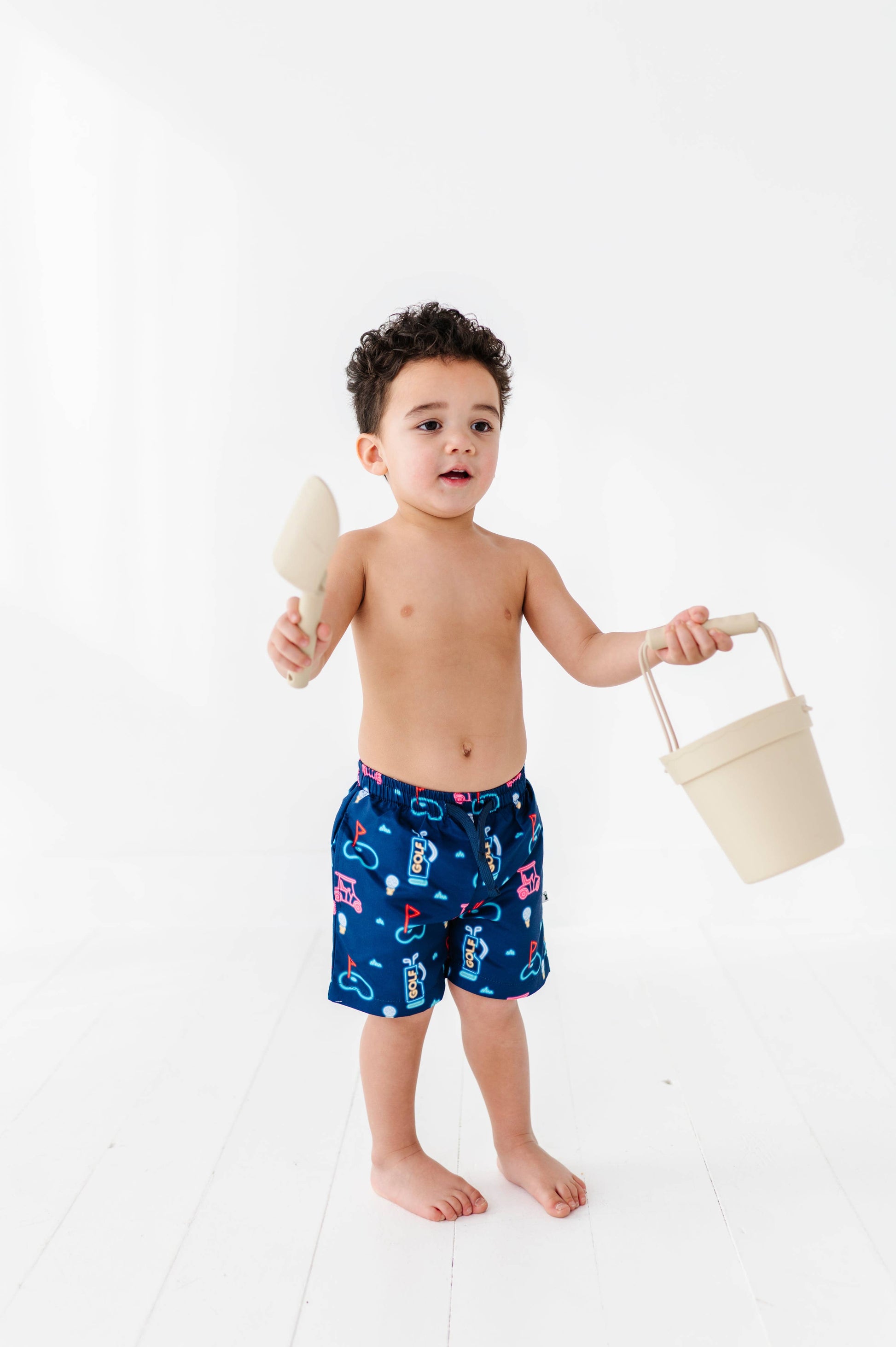 All Fore Dad Boys Swim Trunks