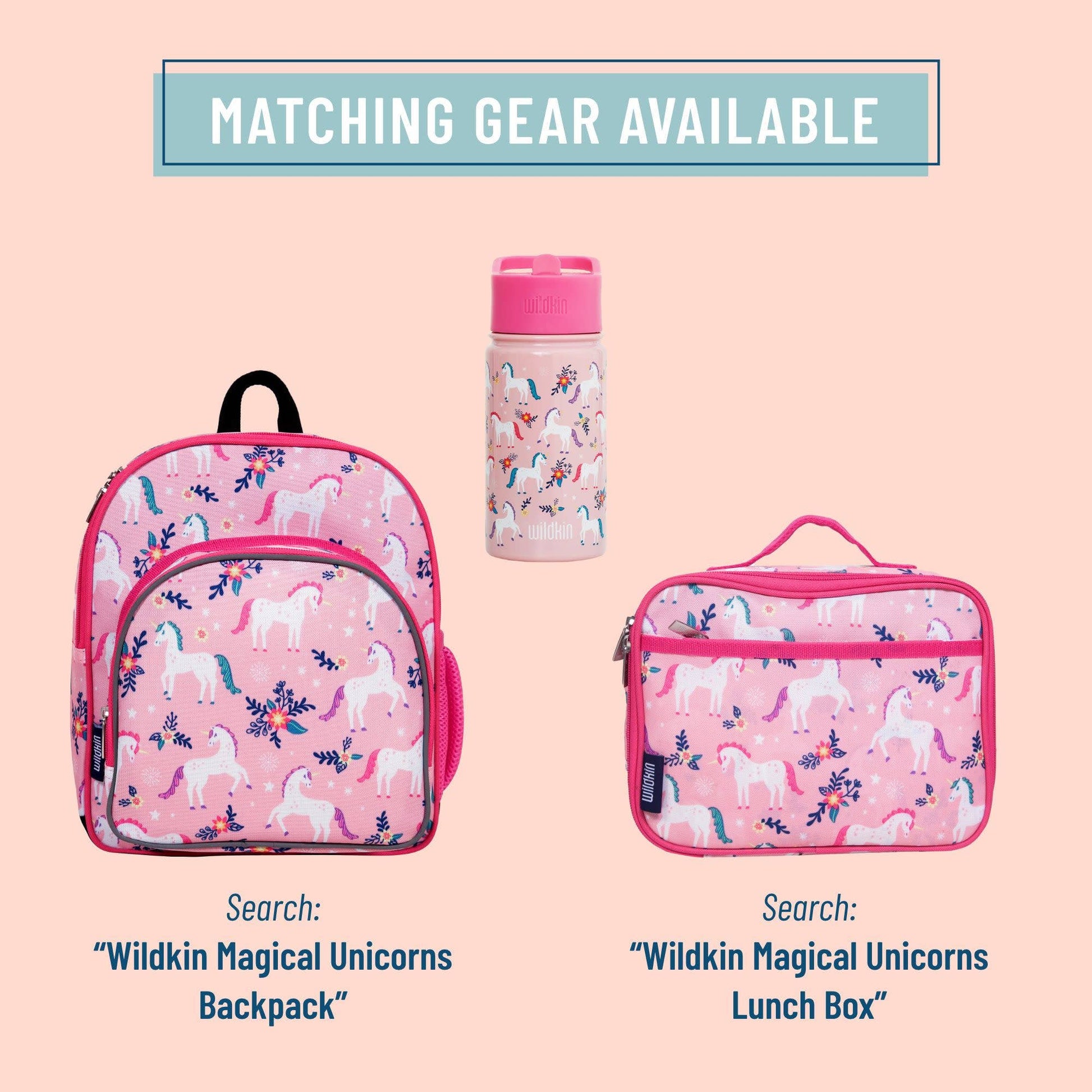 Magical Unicorns 14 oz Stainless Steel Water Bottle