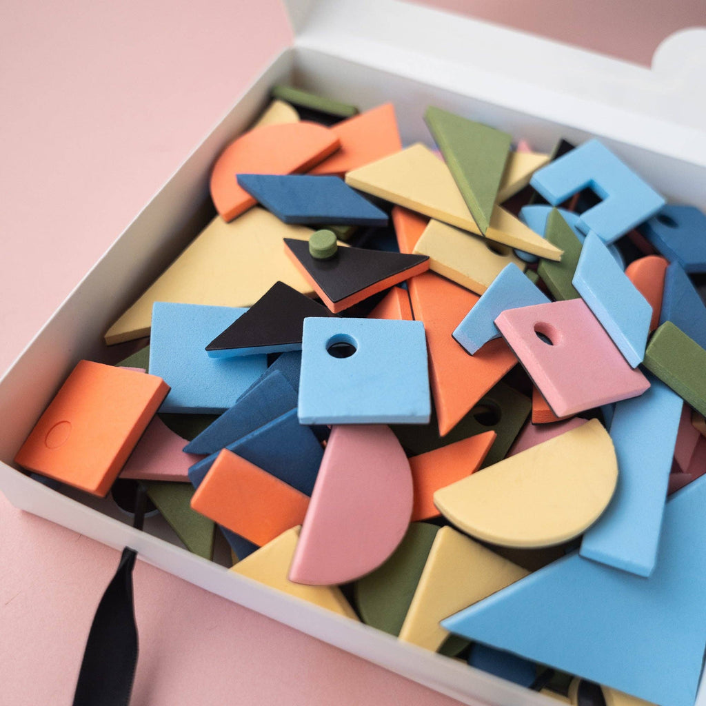 198-Piece Magnetic Shapes Set for Kids | Creative STEM Learning Play - Rainbow Mod