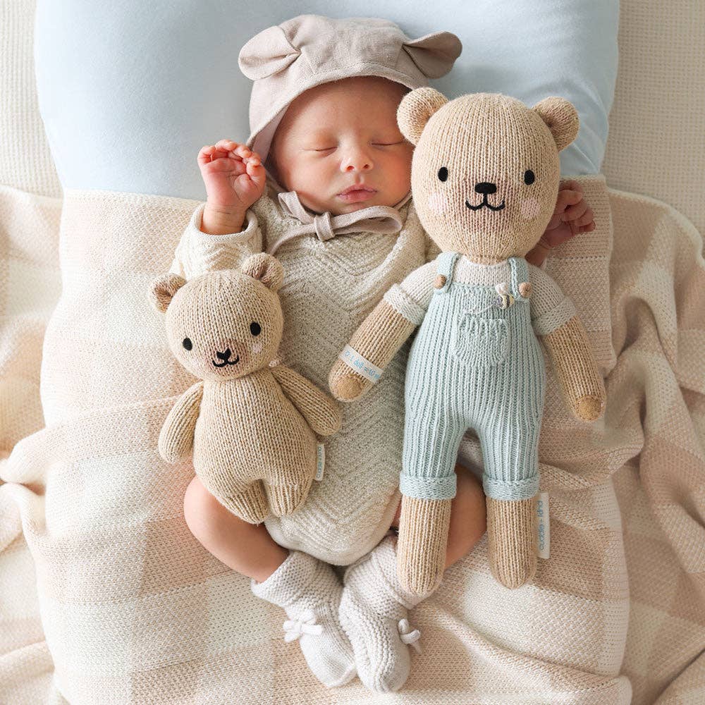 Baby Honey Bear Hand-Knit Doll | Gives 5 Meals