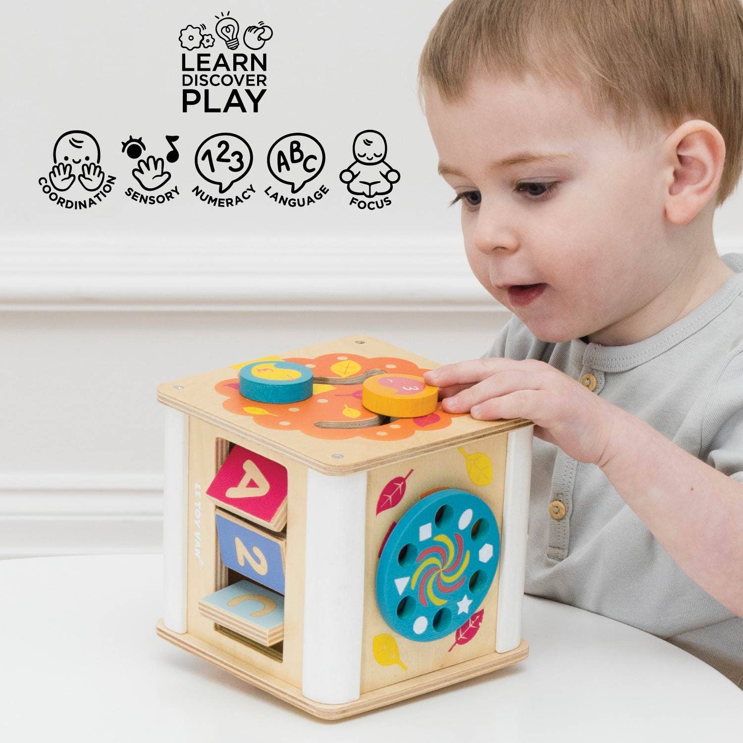 Activity Wooden Cube
