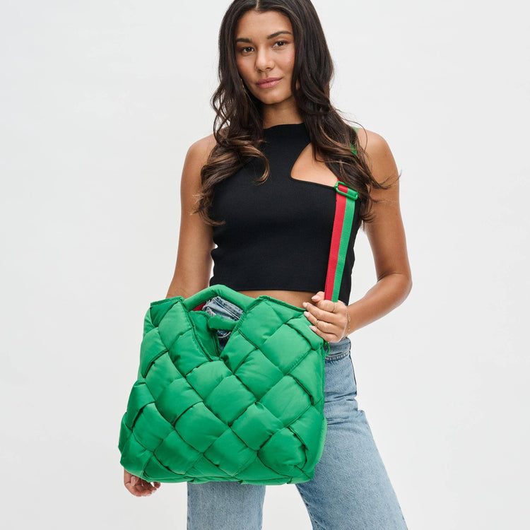 Revelation Woven Nylon Tote Crossbody