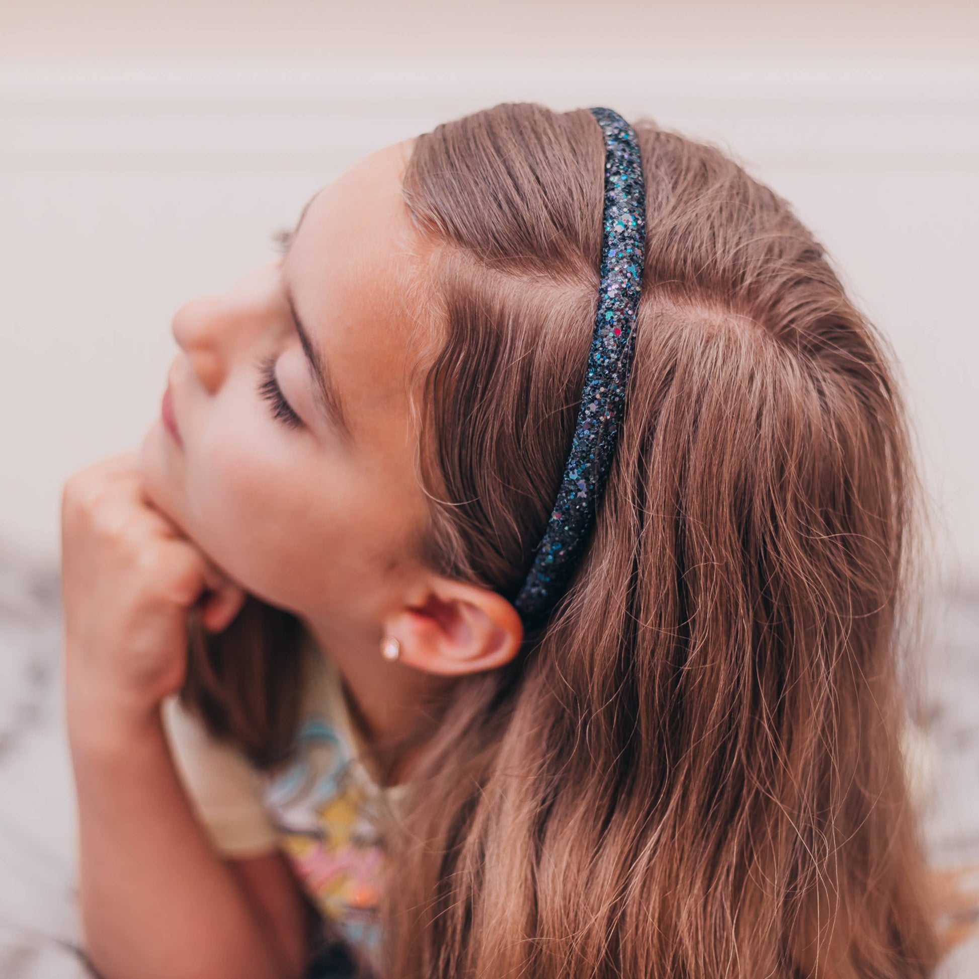 Glitter Headband - Thin Hairbands for Kids