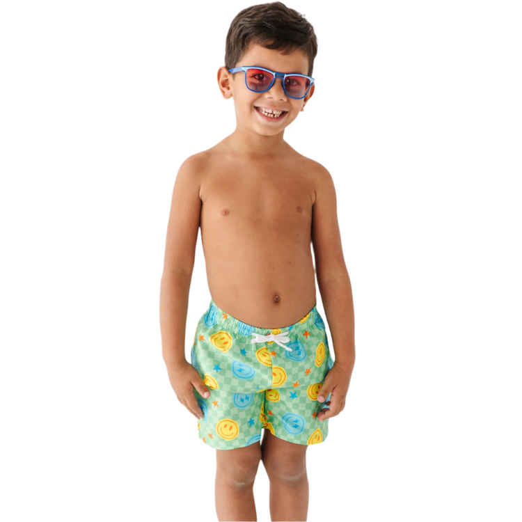 Electric Smiles Swim Trunks