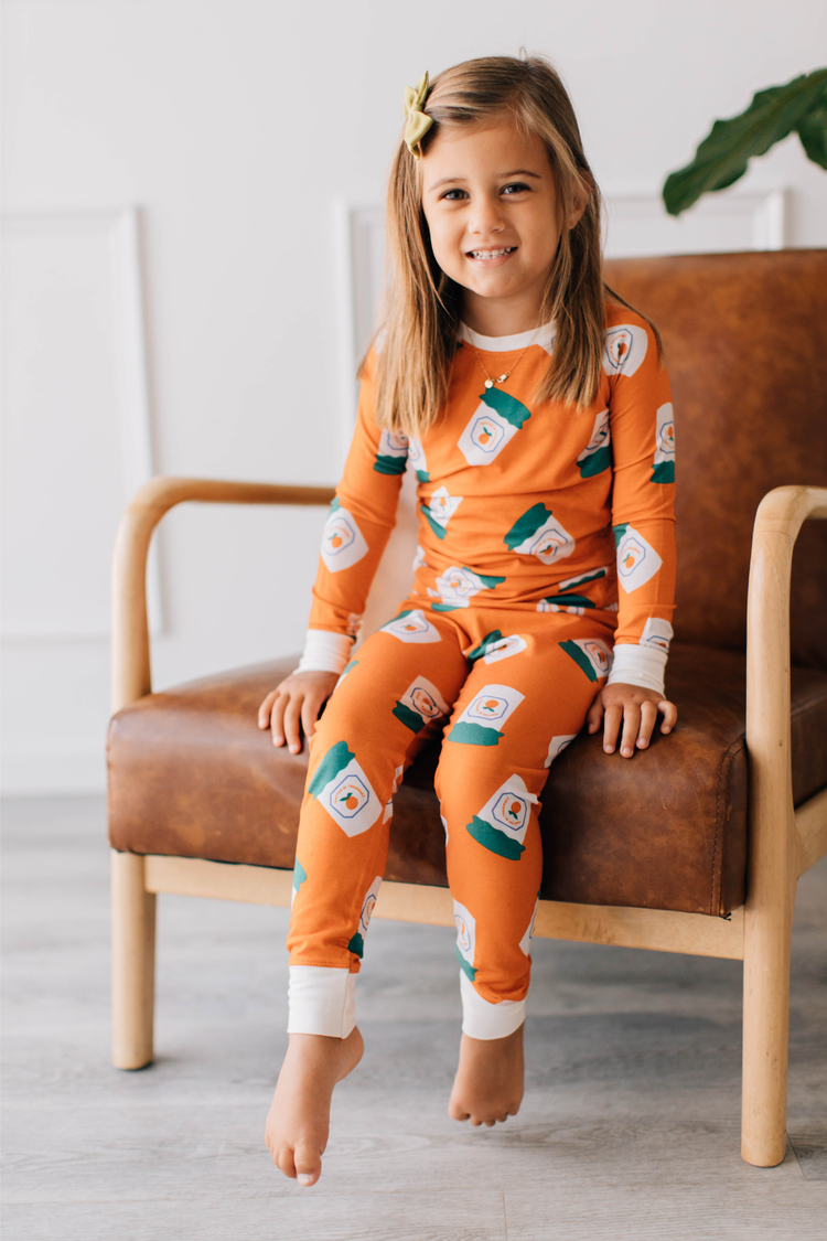 Orange Juice Pajama Set