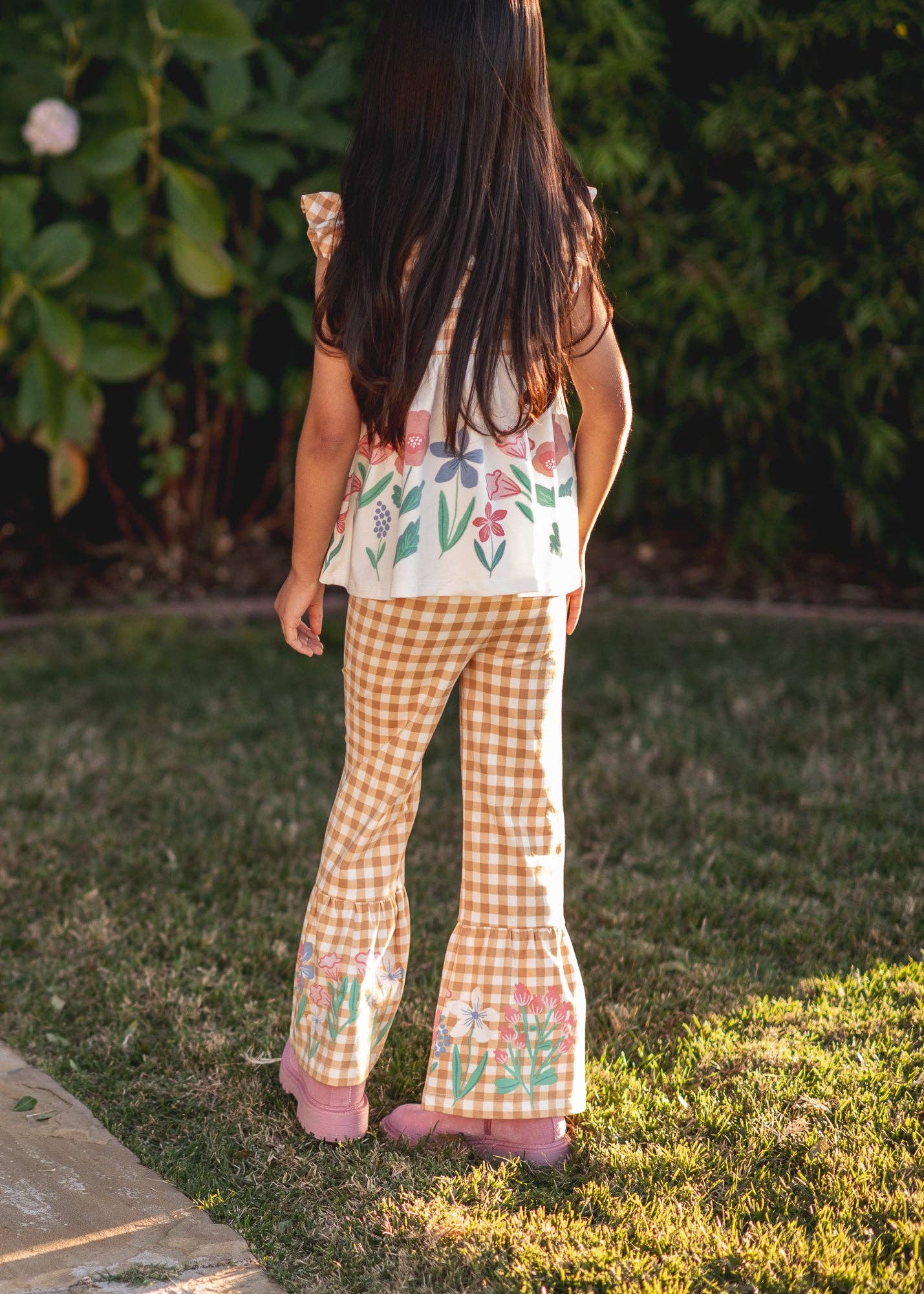 Gingham Garden Flares