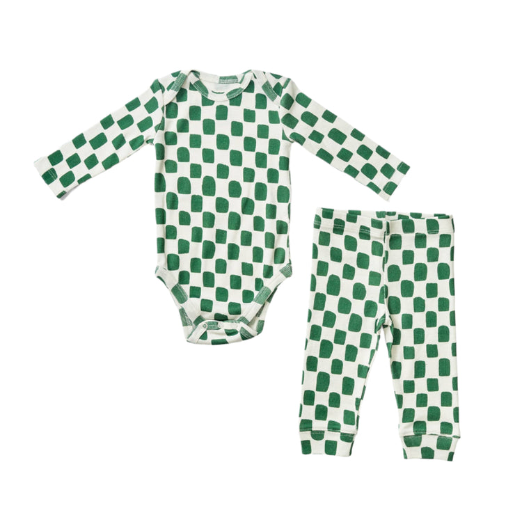 Checked Onesie Set