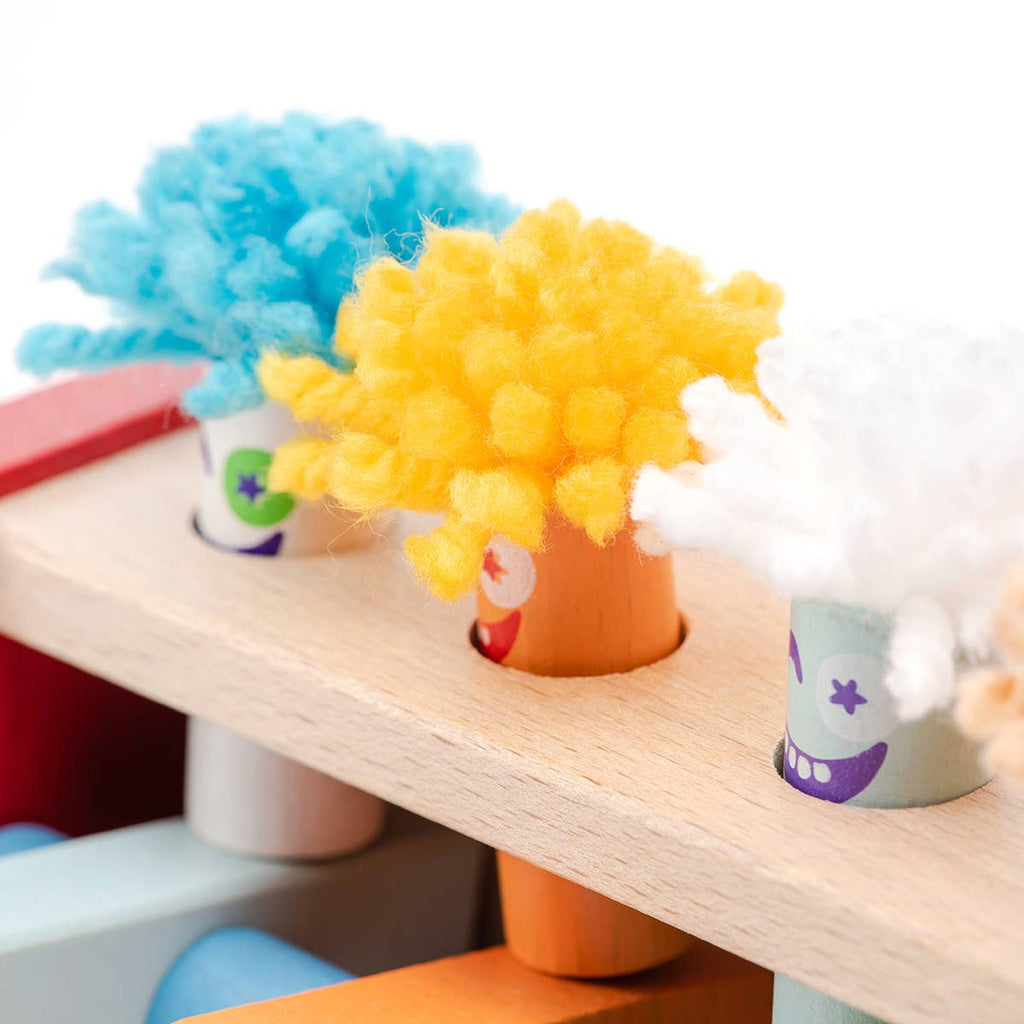 Jumping Clowns Wooden Toy