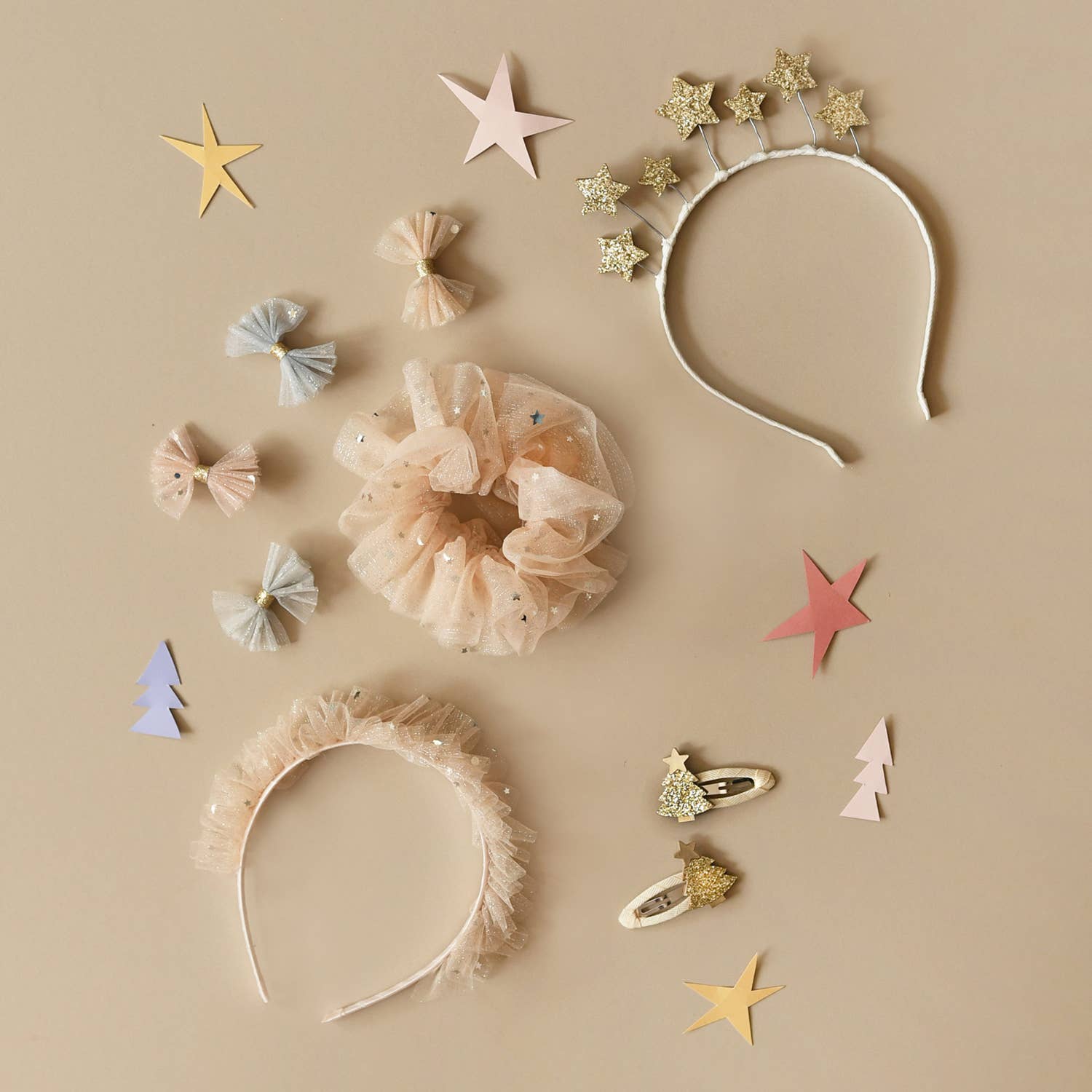 Sparkle Tulle Ruffle Scrunchie