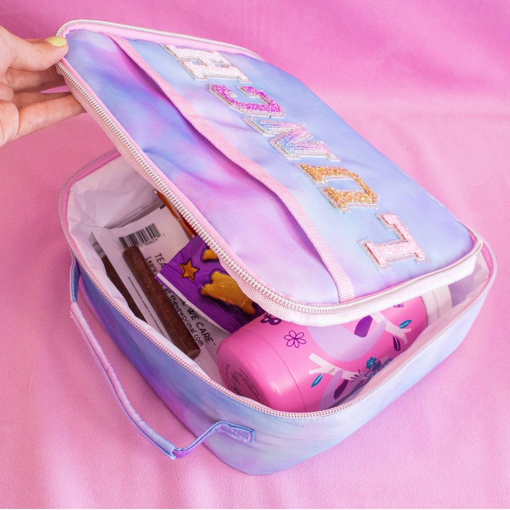Tie Dye Glitter Lunchbox