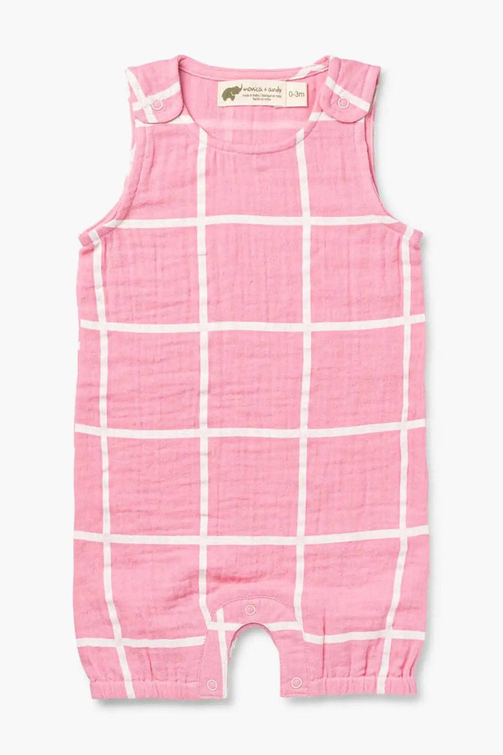 Pink Gauze Bubble Romper