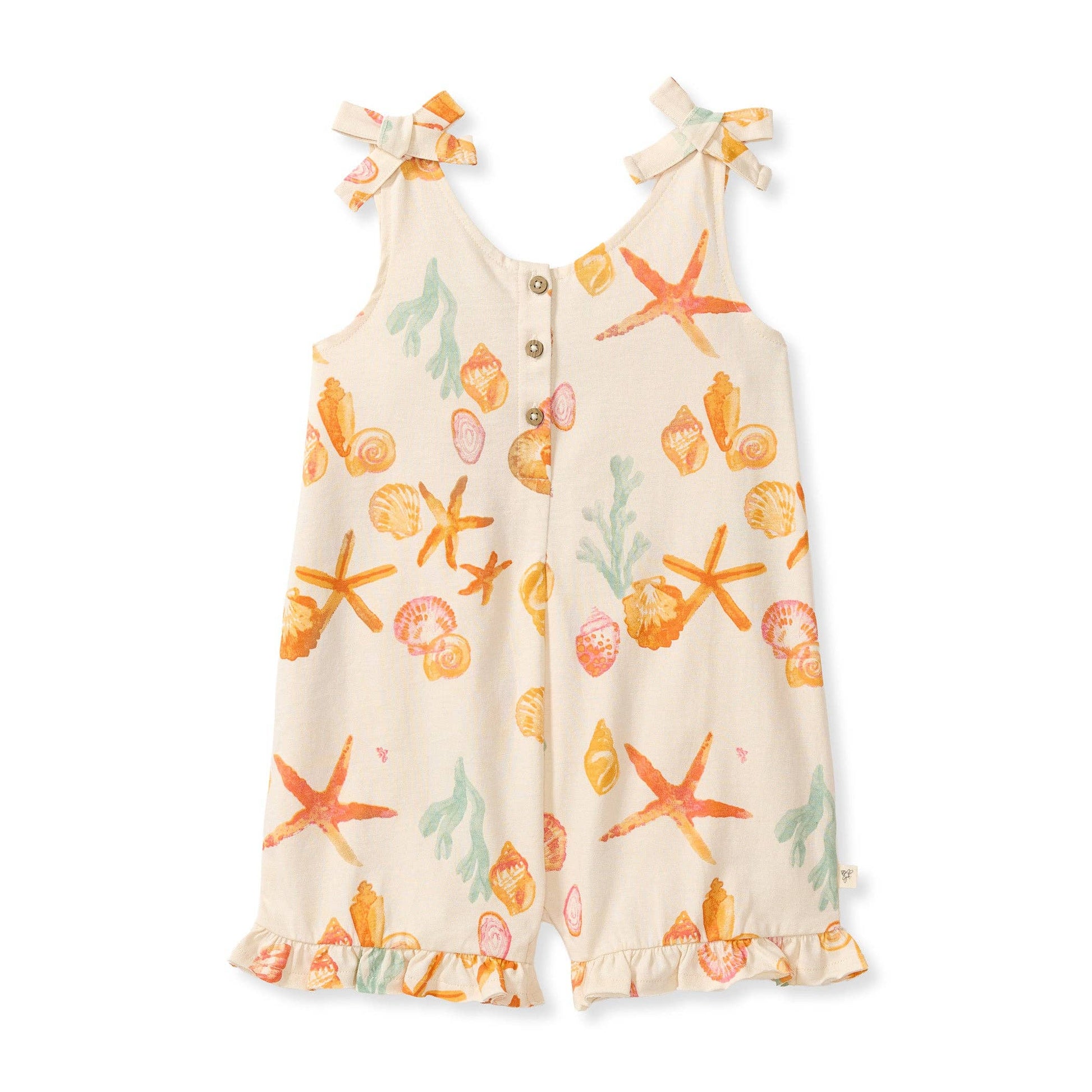 Burt’s Bees Baby Organic Cotton Starfish & Shells Romper