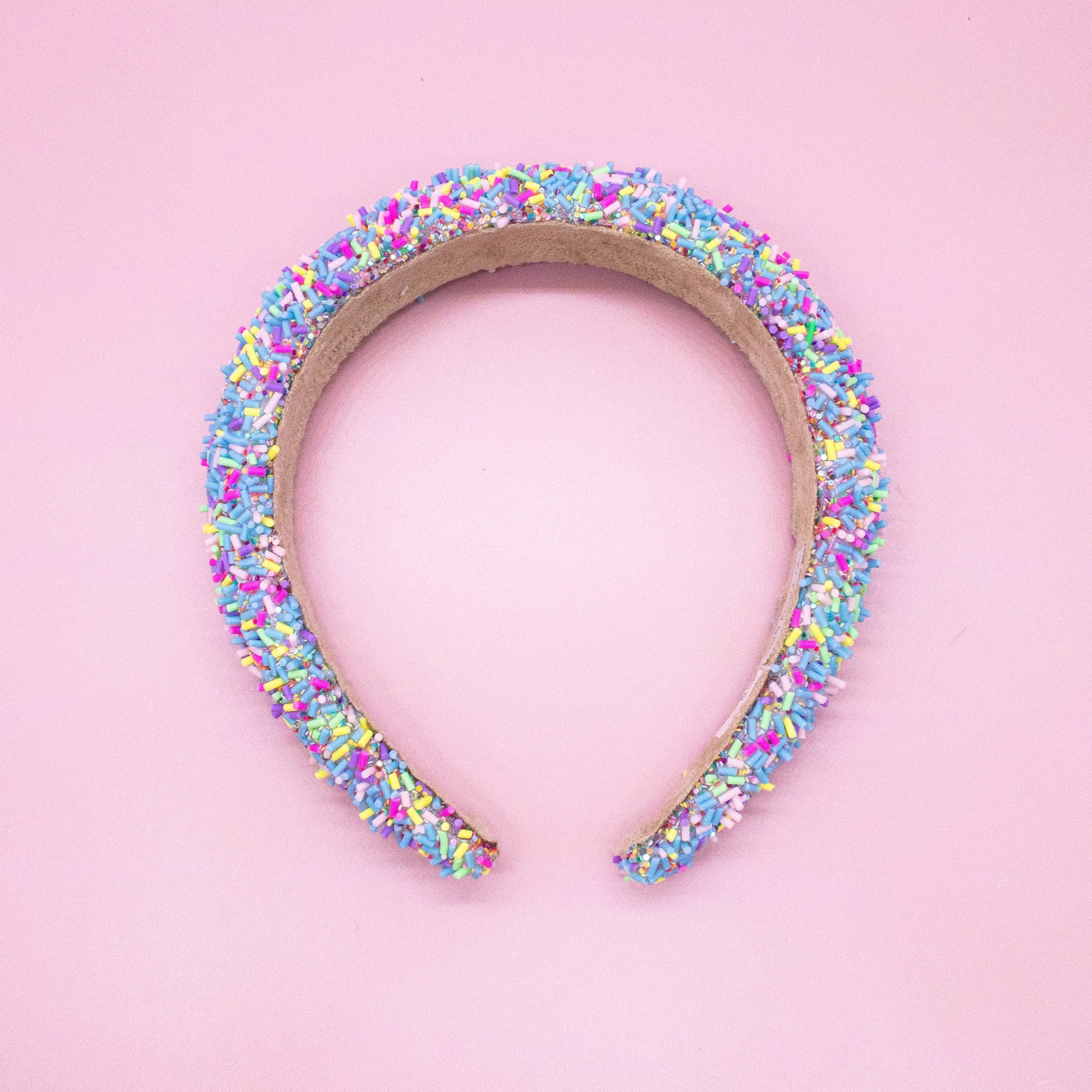 Kids Padded Sprinkle Headband | Pink or Light Blue