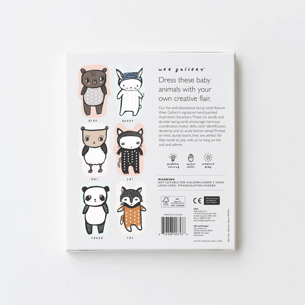 Lacing Cards - Baby Animals
