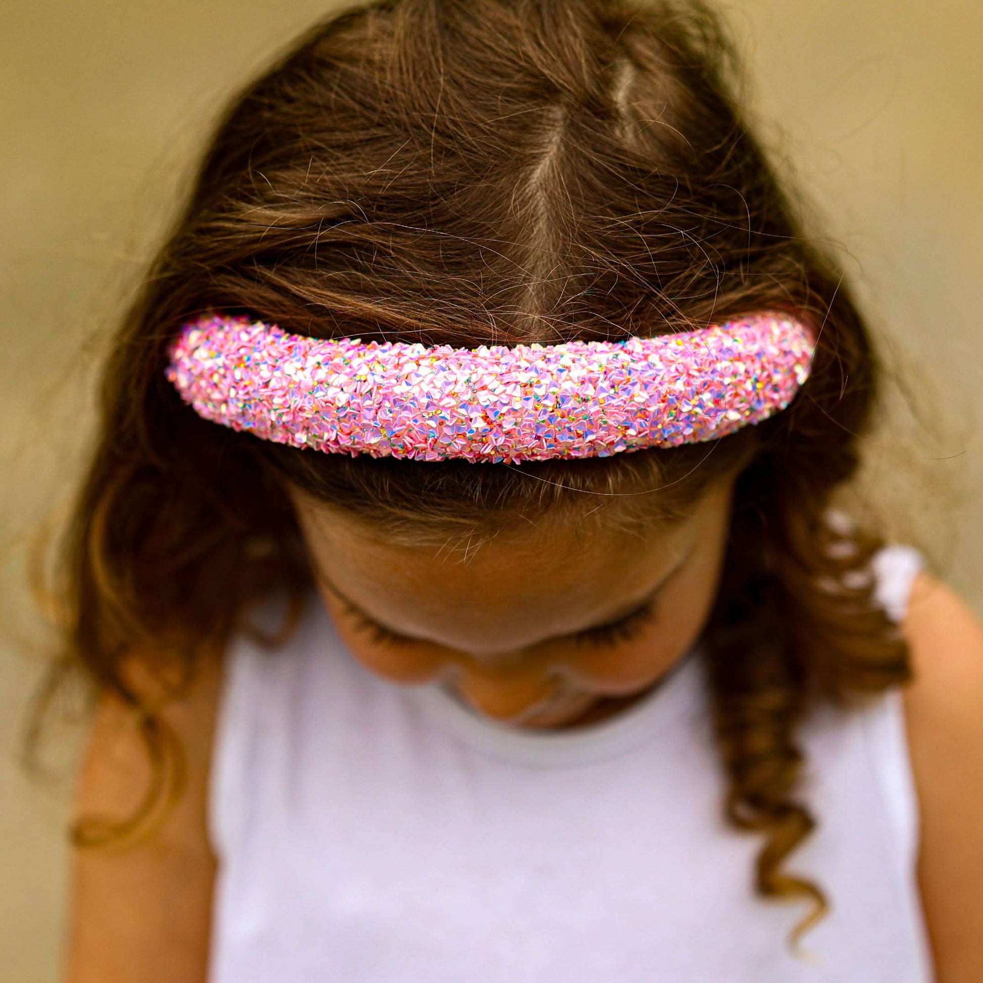 Kids Padded Chunky Sequin Headband | Blue or Multi-Color