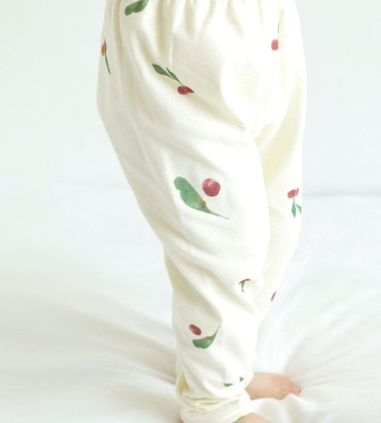 Organic Cotton Legging-Berry Garden