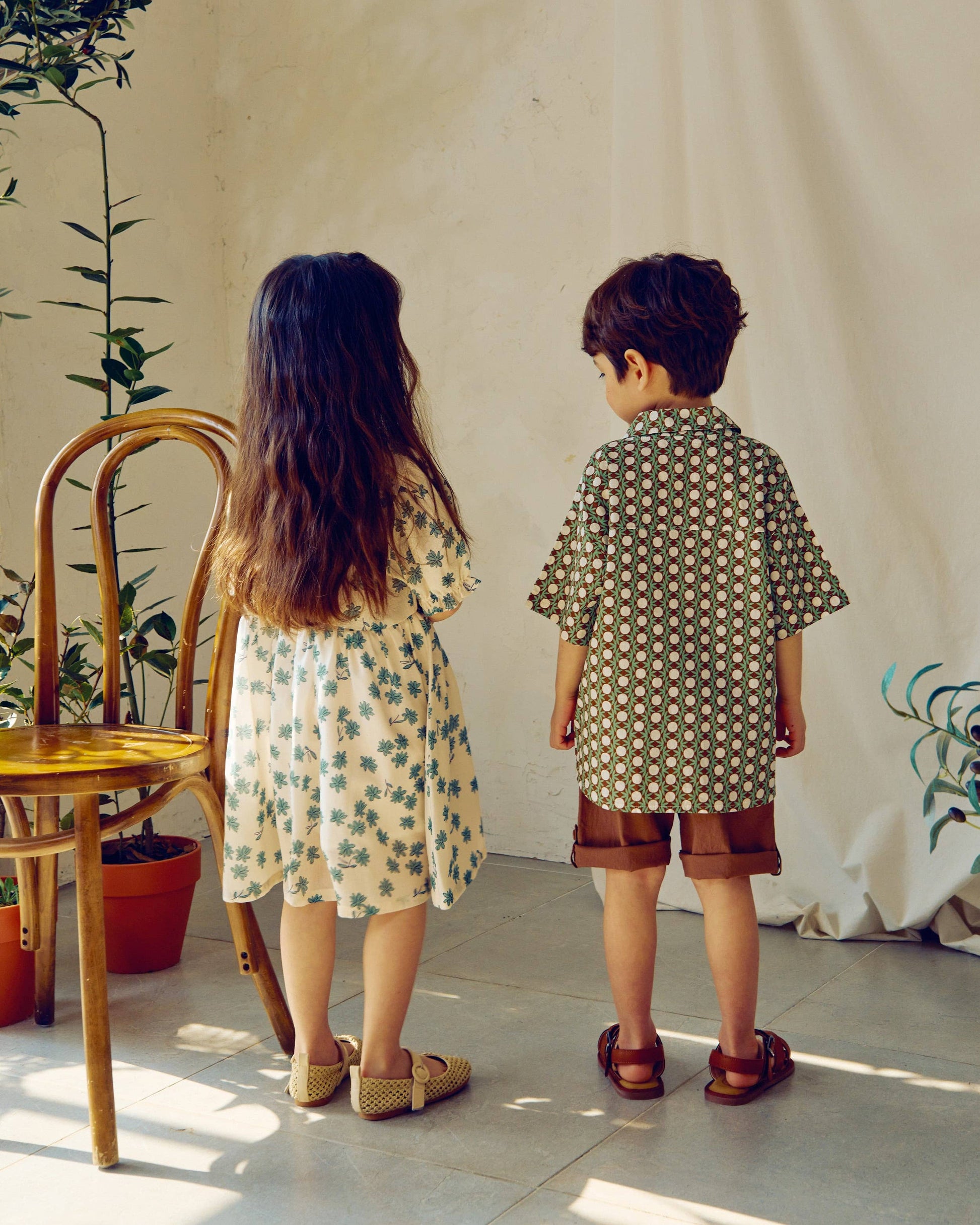 Forest Graphic Pattern Button Down Short Sleeve Shirt