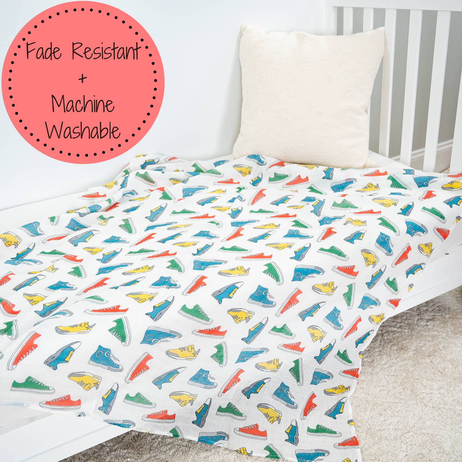 Sole Mates Baby Swaddle Blanket