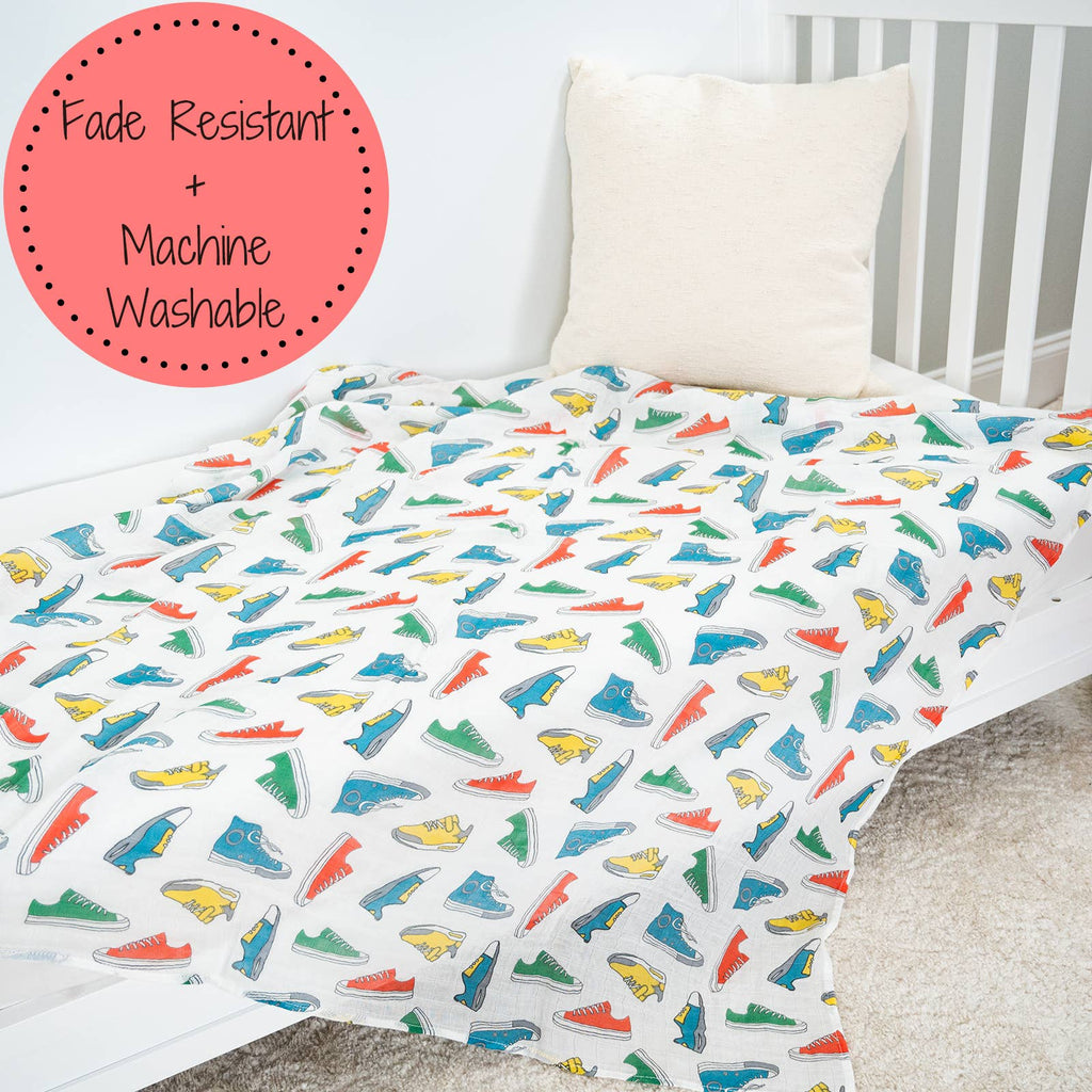 Sole Mates Baby Swaddle Blanket