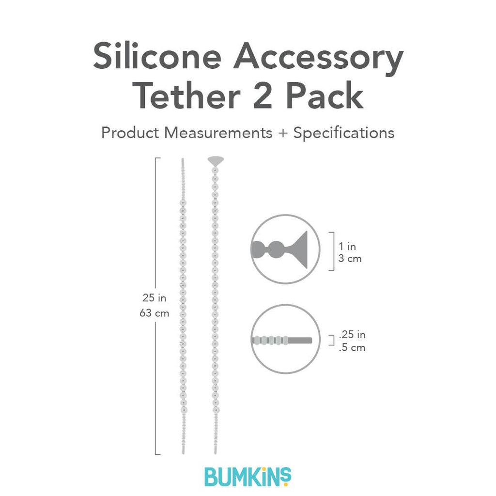 Silicone Accessory Tether 2-Pack: Pink