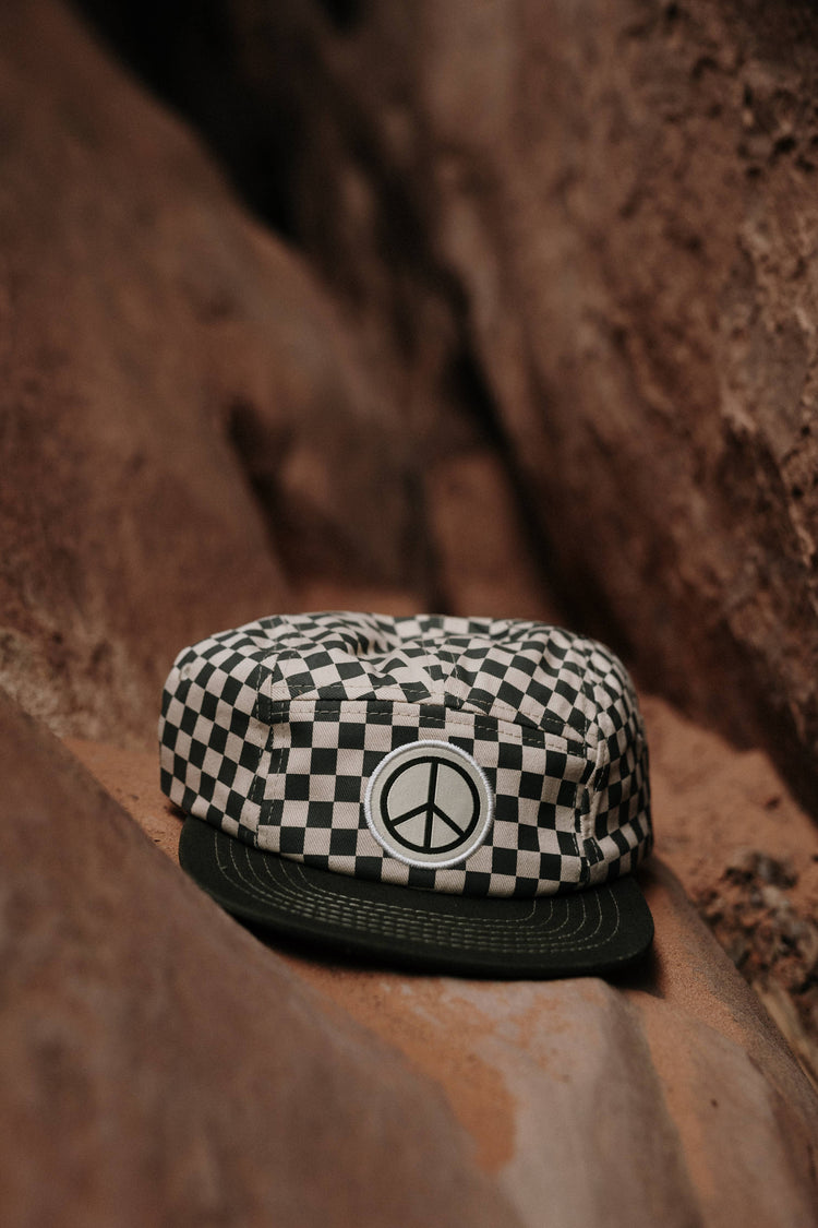 Checkered Peace Hat