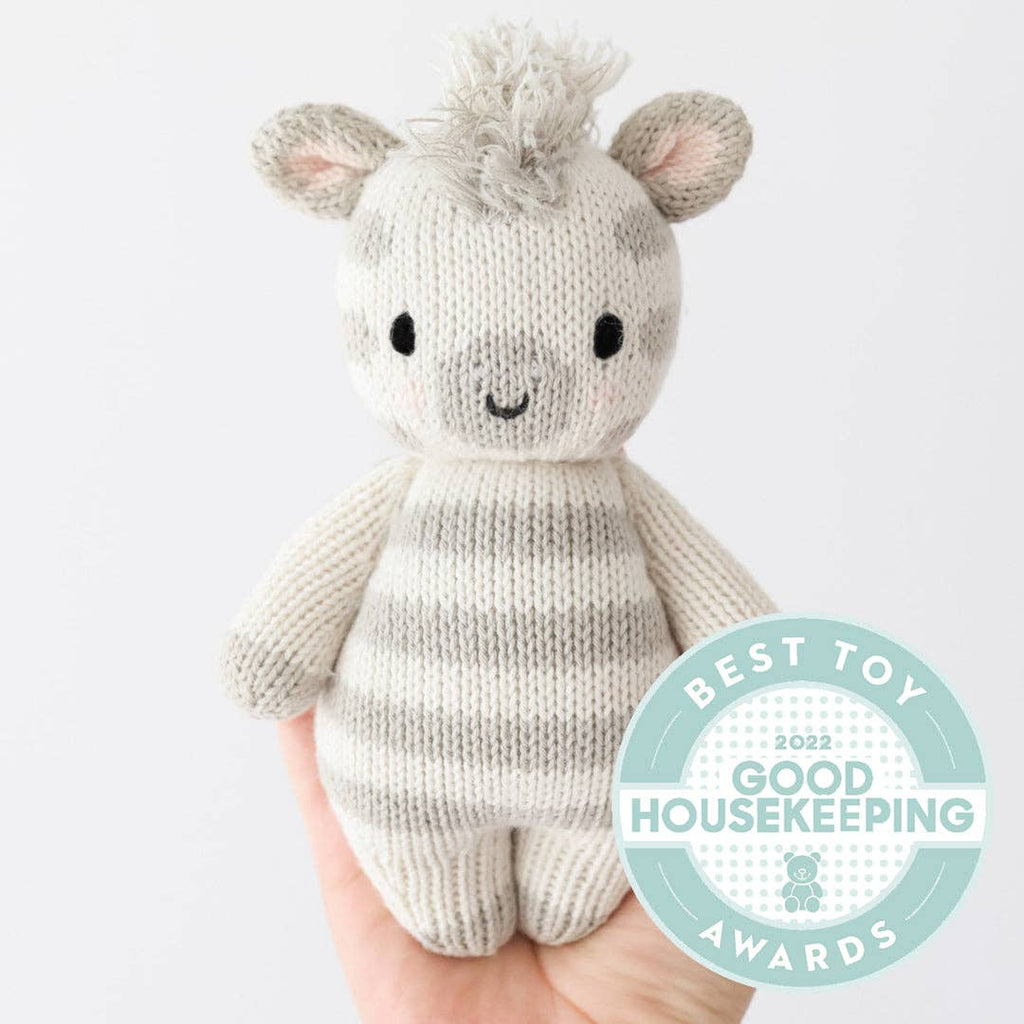 Baby Zebra Hand-Knit Doll | Gives 5 Meals