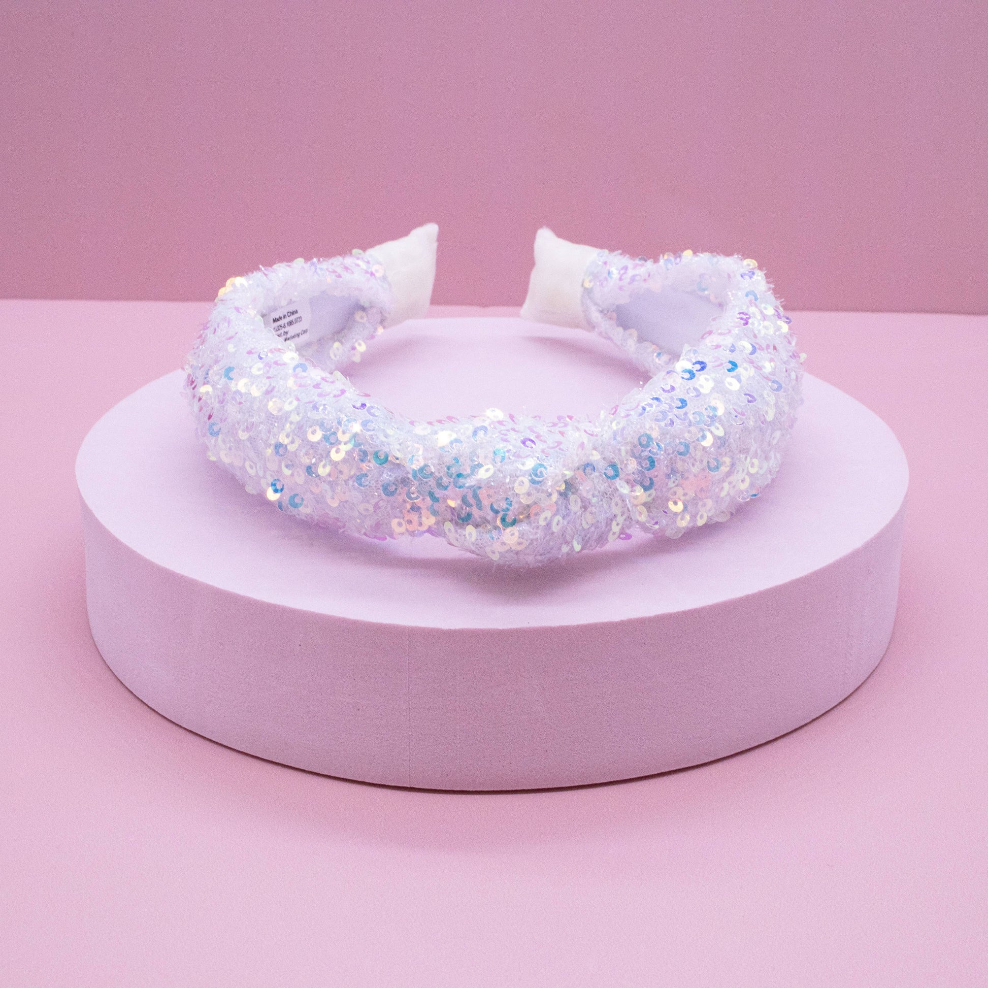 Kids Sequin Knot Headband | Purple or Rainbow