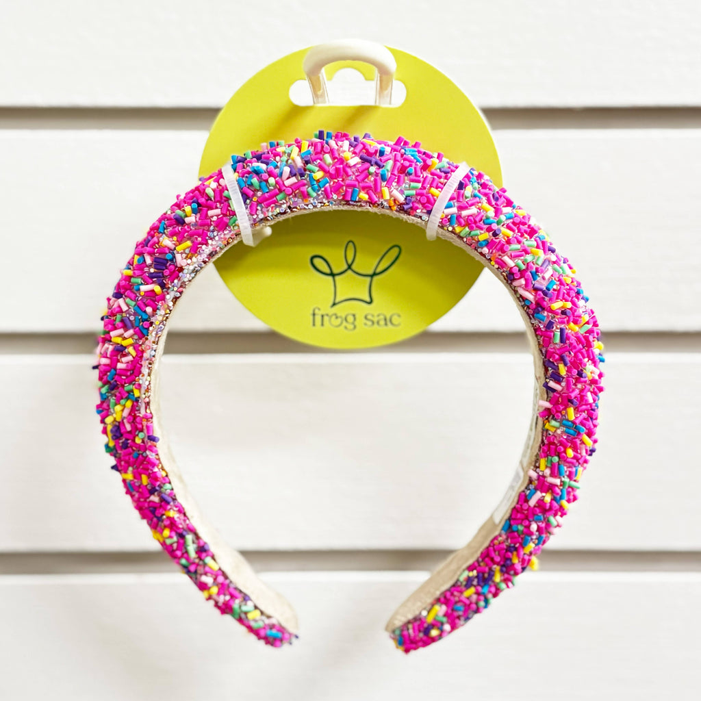 Kids Padded Sprinkle Headband | Pink or Light Blue