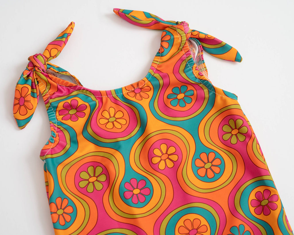 Groovy One Piece Swimsuit