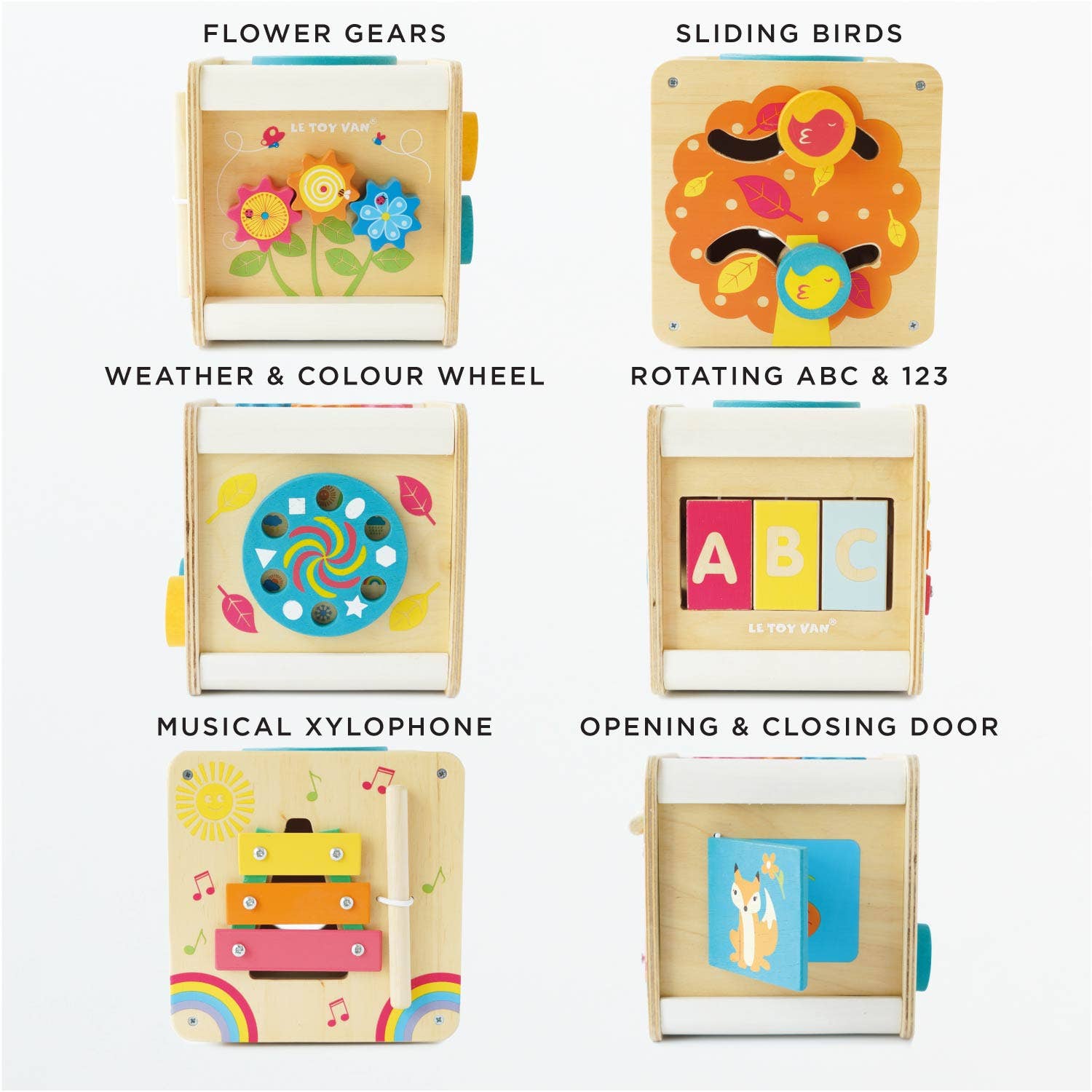 Activity Wooden Cube