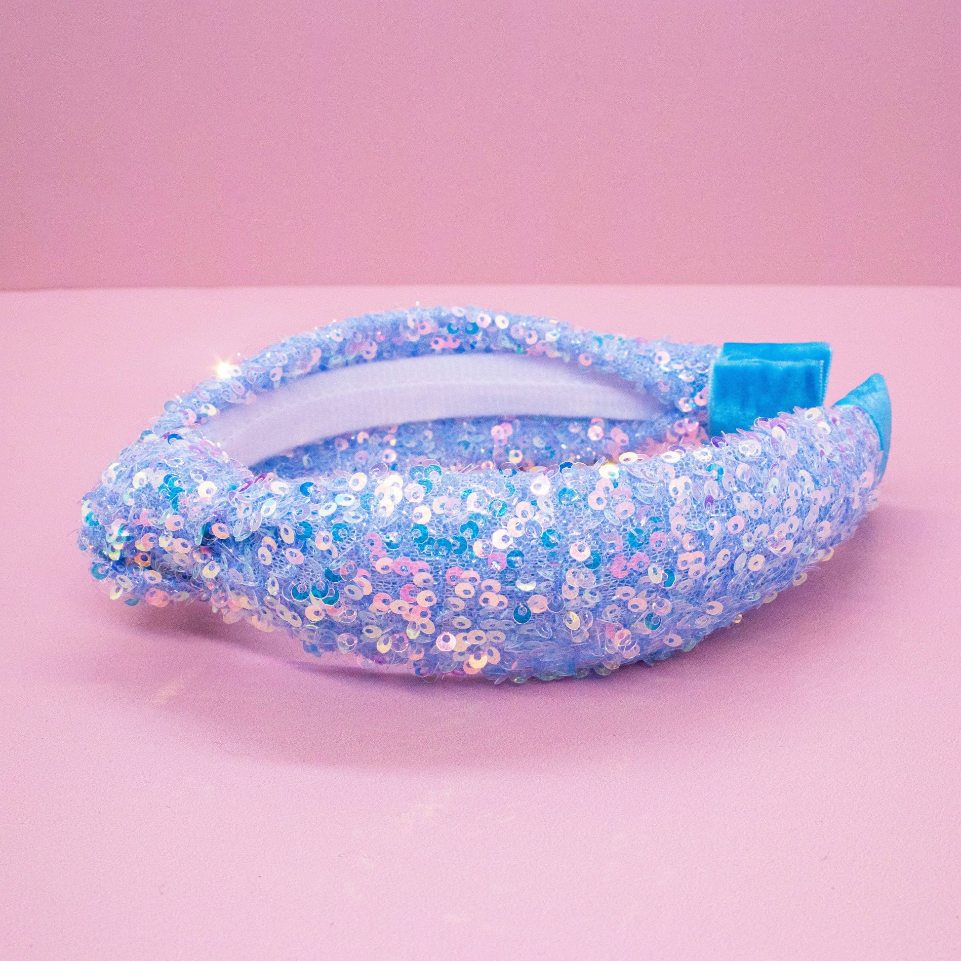 Kids Sequin Knot Headband | Purple or Rainbow
