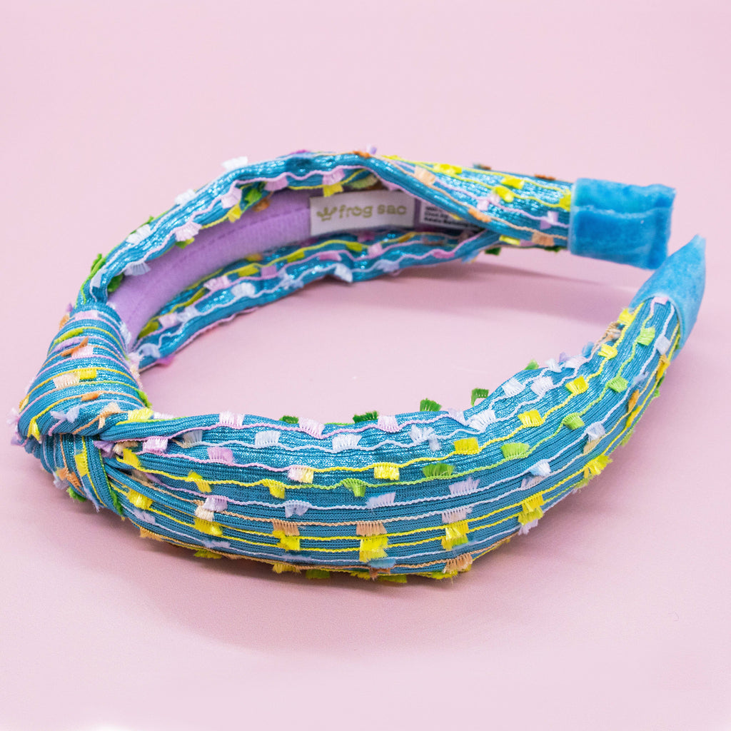 Kids Knot Confetti Headband | Pink or Aqua