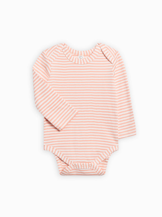 Organic Baby River Bodysuit - Blush Stripe