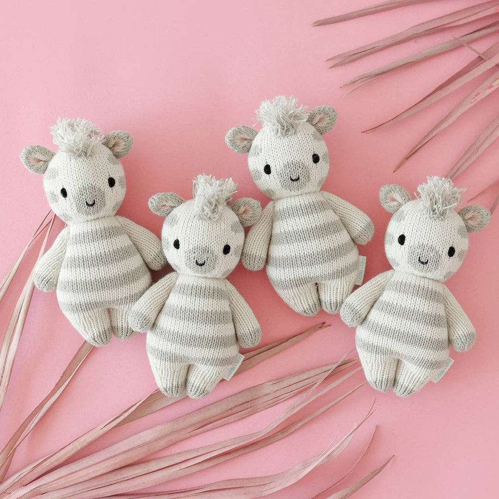 Baby Zebra Hand-Knit Doll | Gives 5 Meals