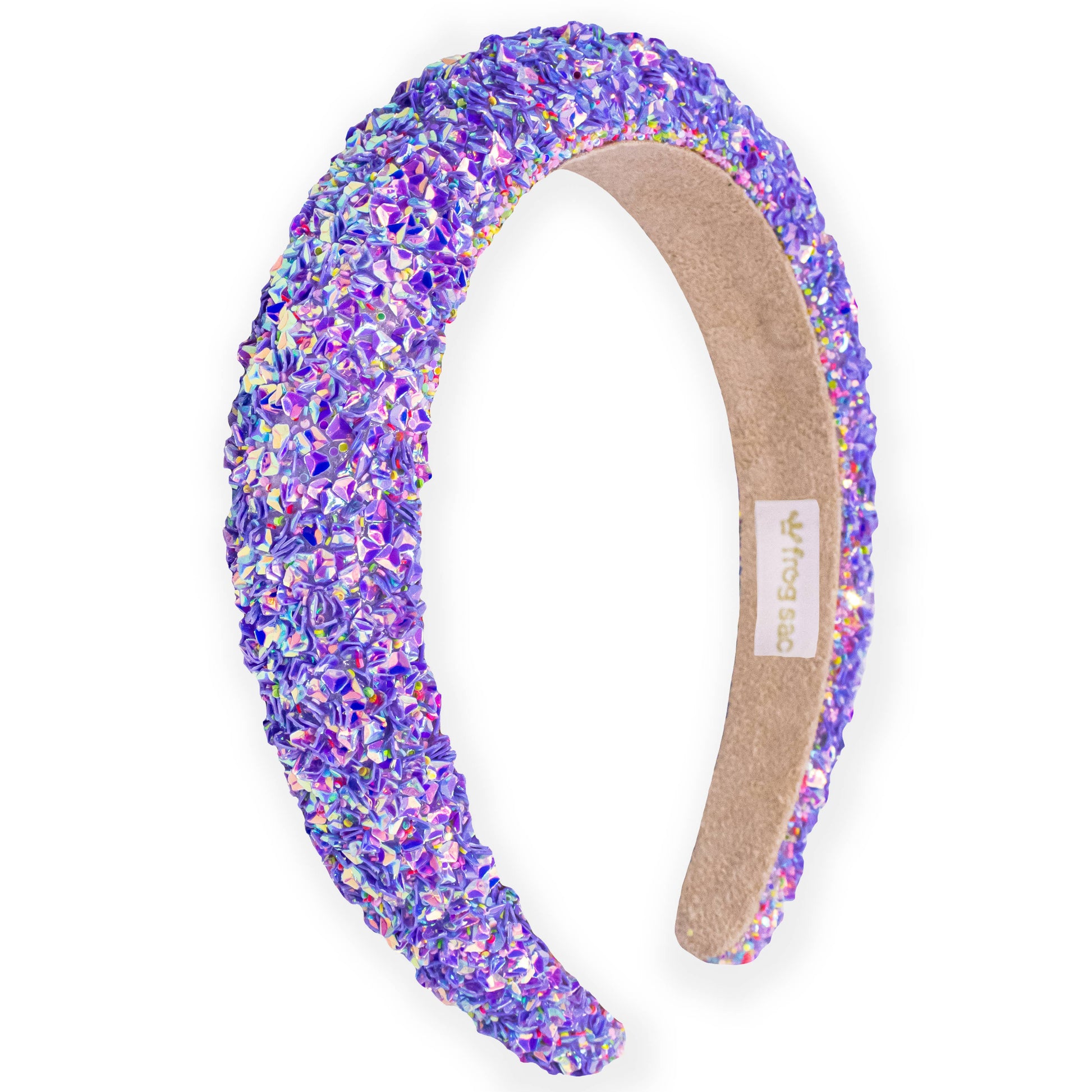 Kids Padded Chunky Sequin Headband | Blue or Multi-Color
