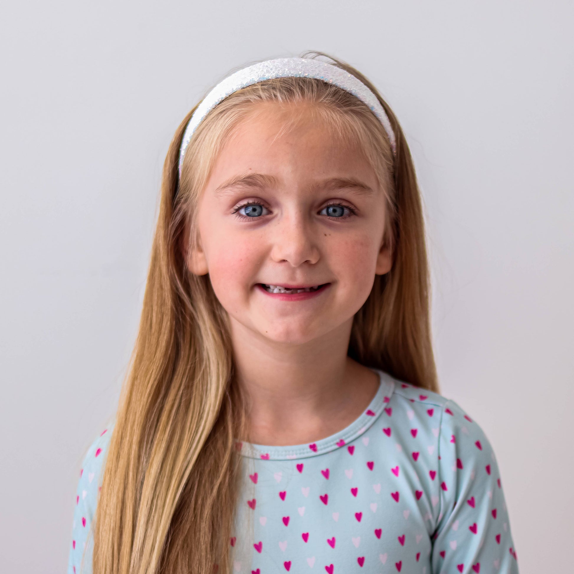 Kids Tapered Glitter Headband | Pink or Gold