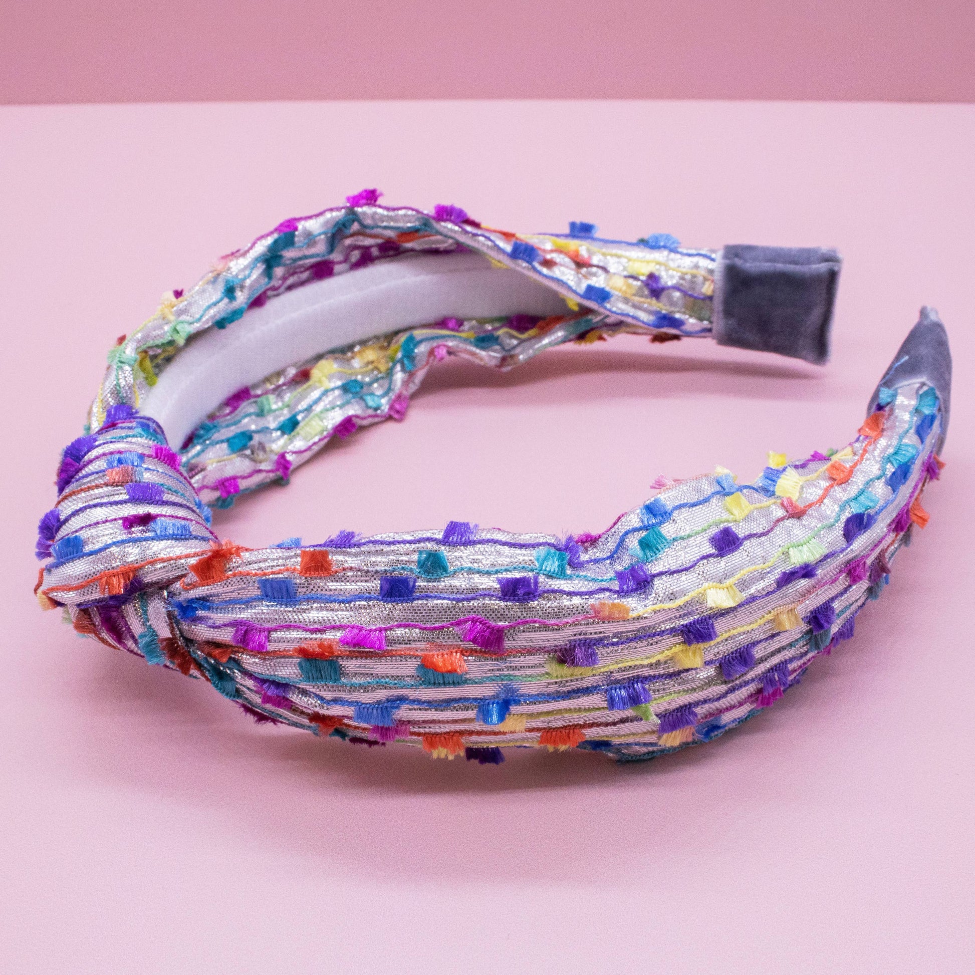 Kids Knot Confetti Headband | Pink or Aqua
