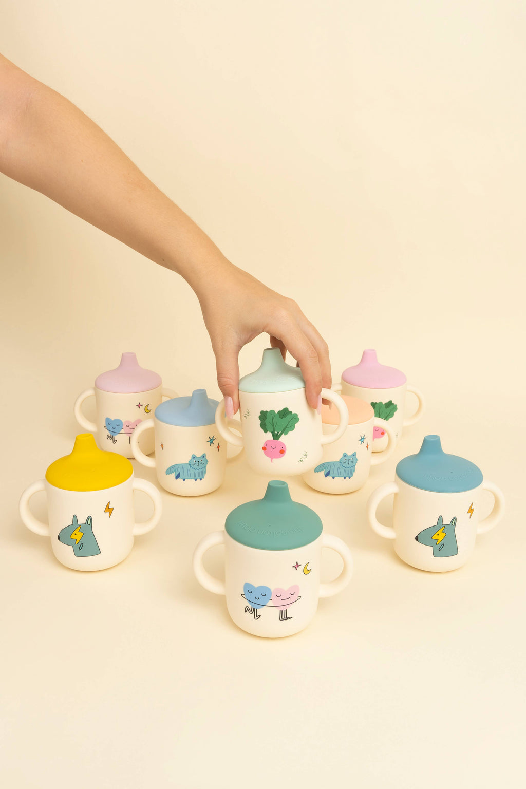 Sippy Cup 2-Set Dancing Hearts